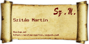 Szitás Martin névjegykártya